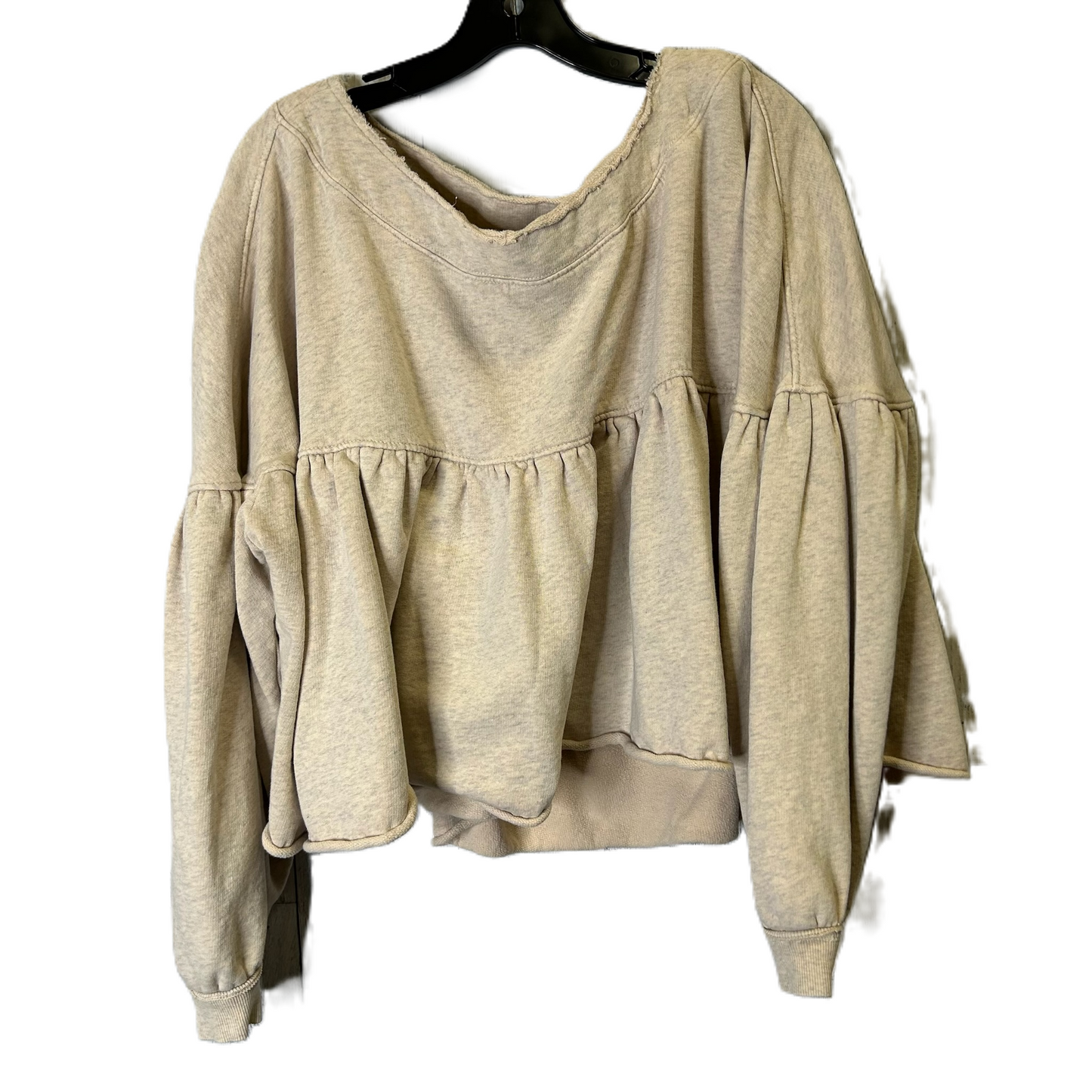 Top Long Sleeve By Free People In Cream, Size: S