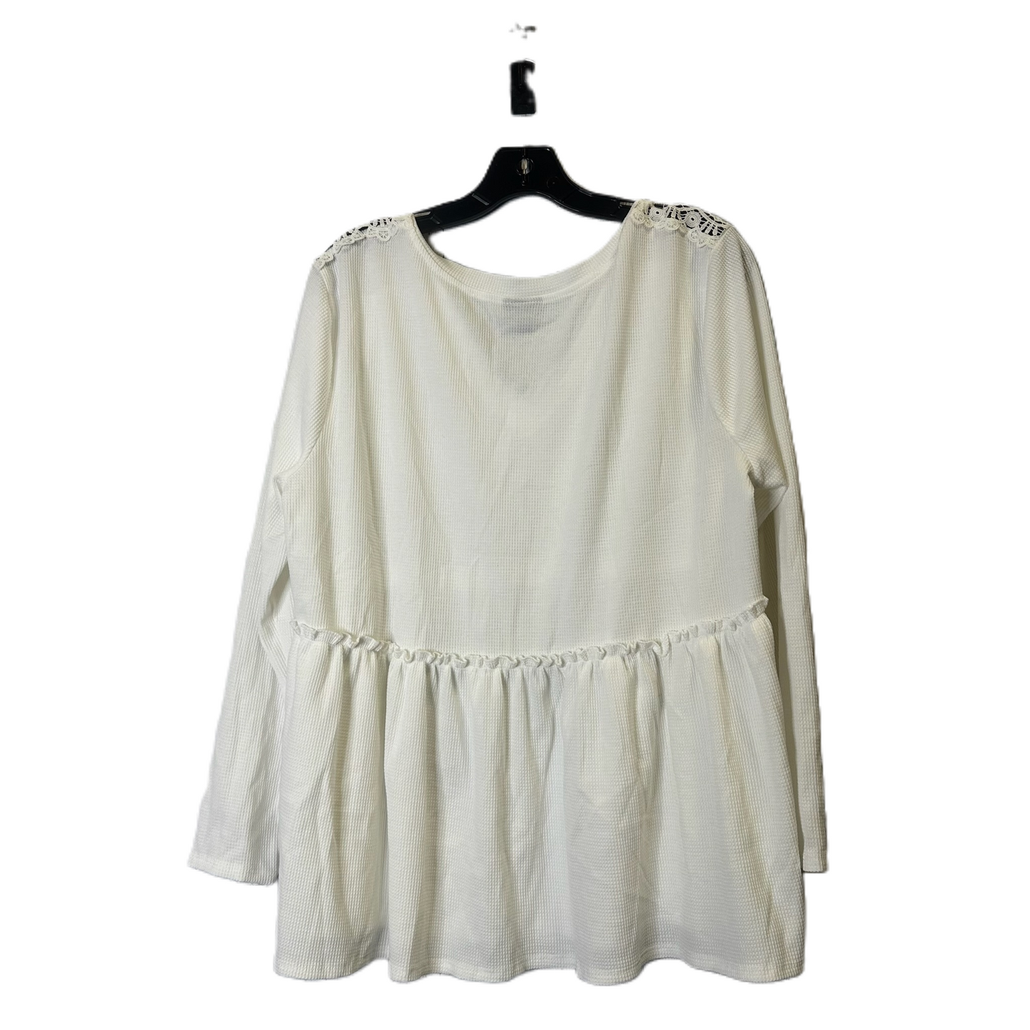 Top Long Sleeve By Torrid In White, Size: L