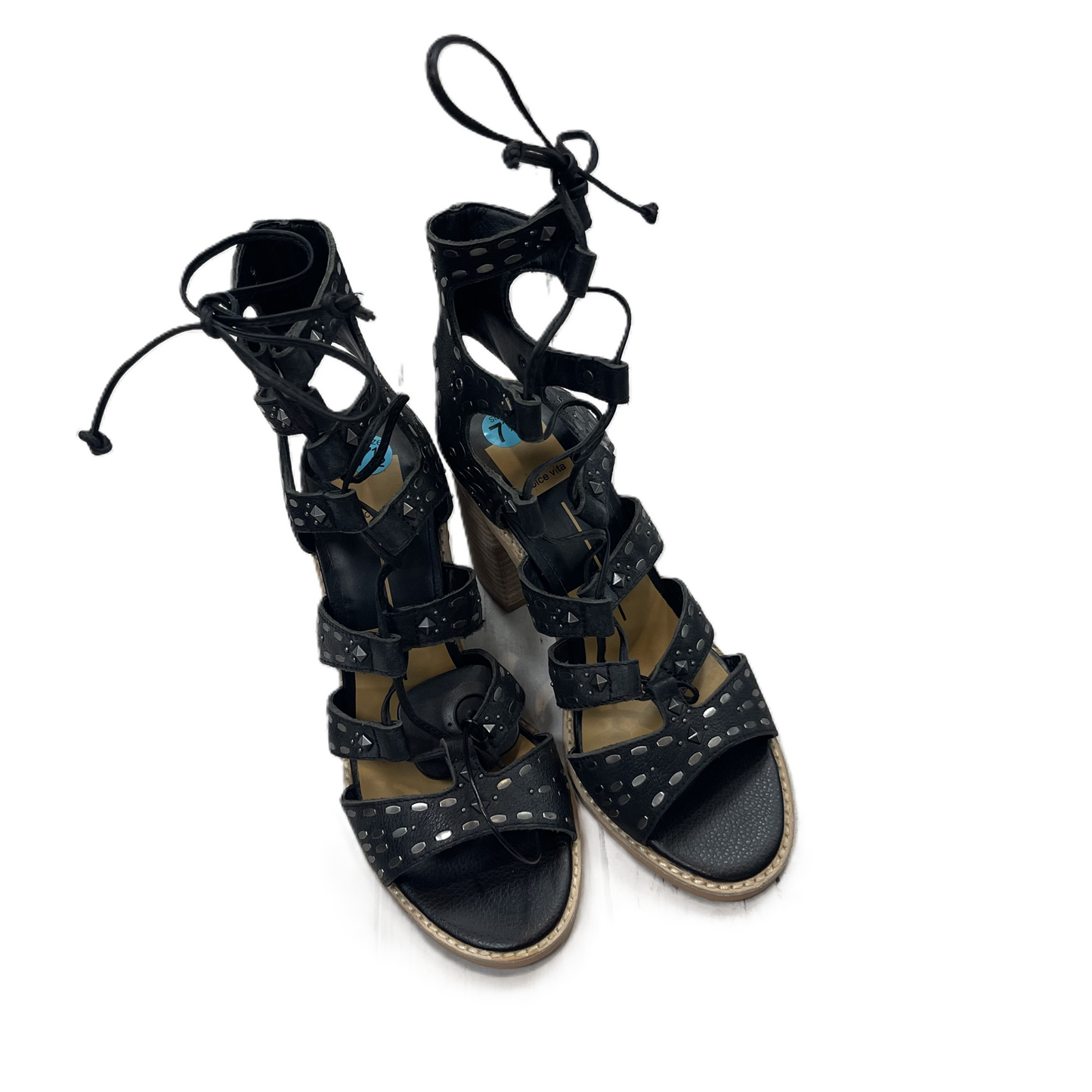 Black Sandals Heels Block By Dolce Vita, Size: 7.5