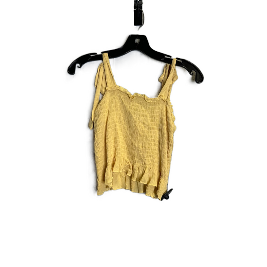Yellow Top Sleeveless By Clothes Mentor, Size: L