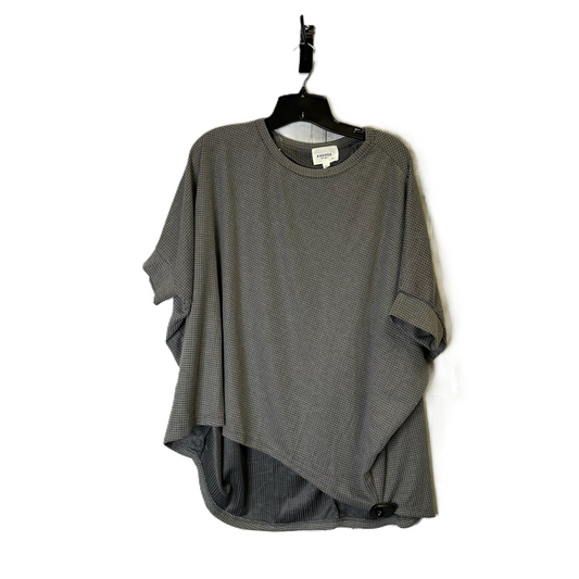 Top Short Sleeve By Andree By Unit In Grey, Size: S