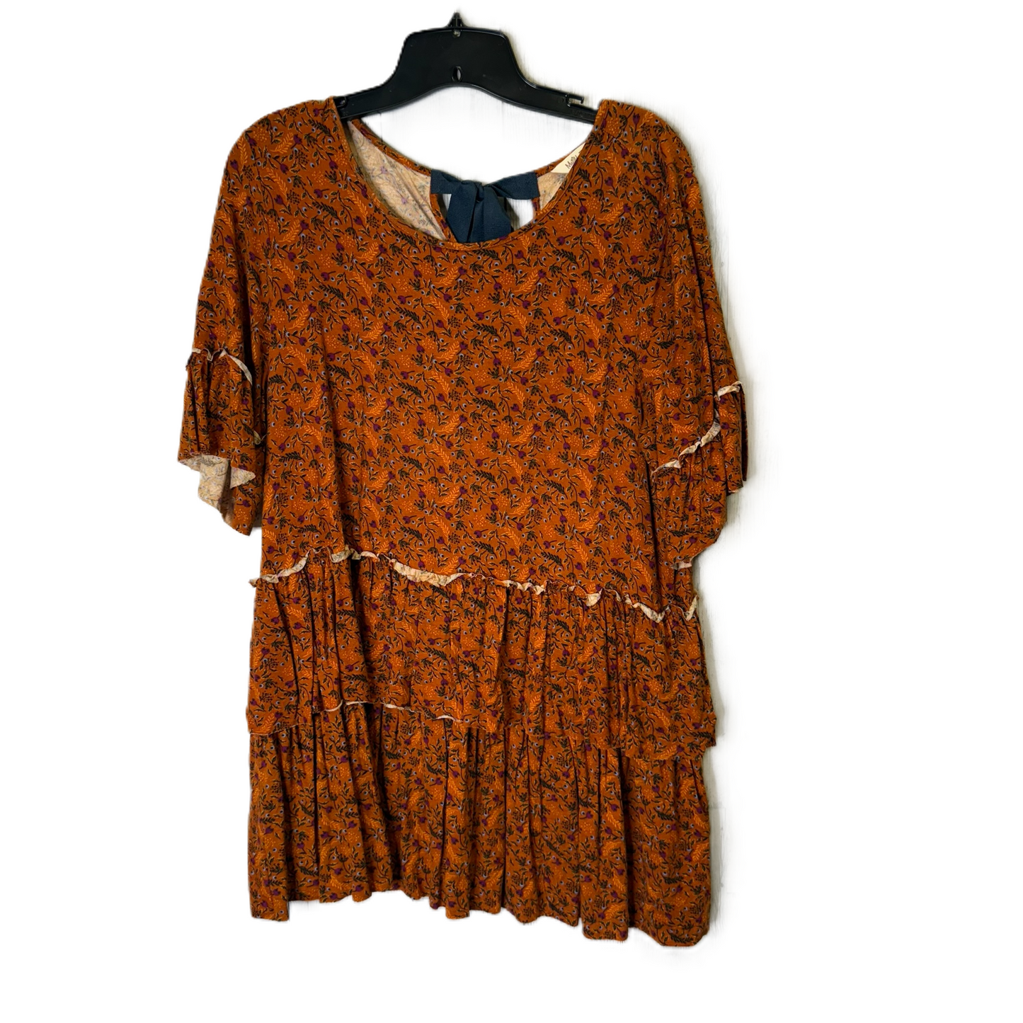 Top Short Sleeve By Matilda Jane In Orange, Size: L