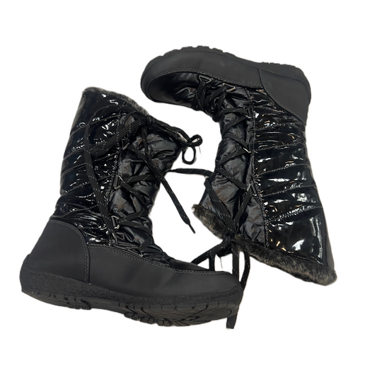 Boots Snow By Sporto In Black, Size: 8