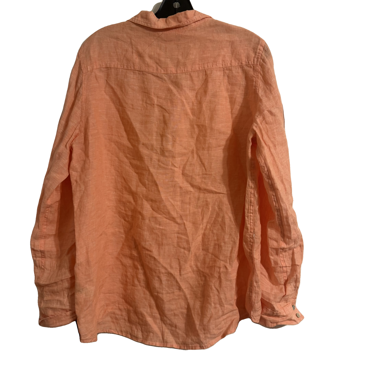 Top Long Sleeve By Jones And Co In Coral, Size: L