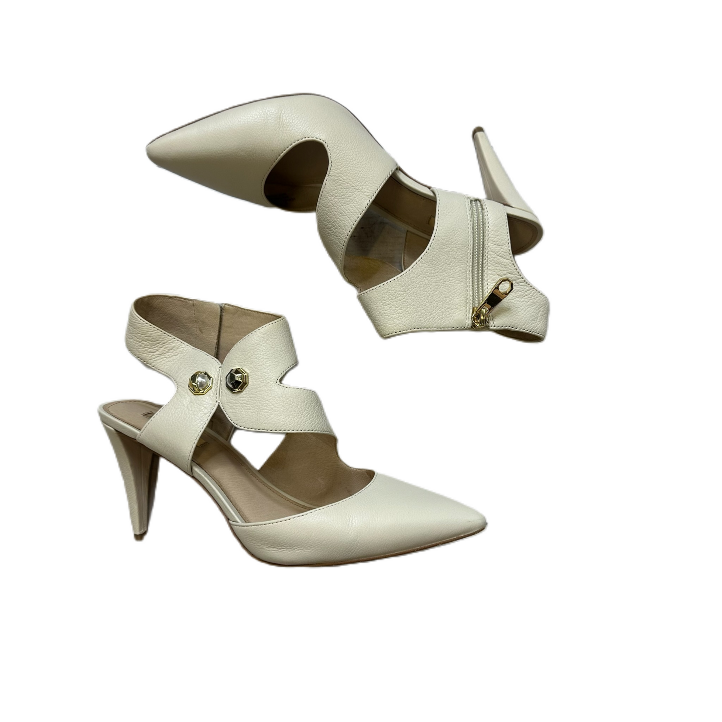 Cream Shoes Heels Stiletto By Louise Et Cie, Size: 9.5