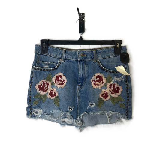 Blue Skirt Mini & Short By Free People, Size: 6