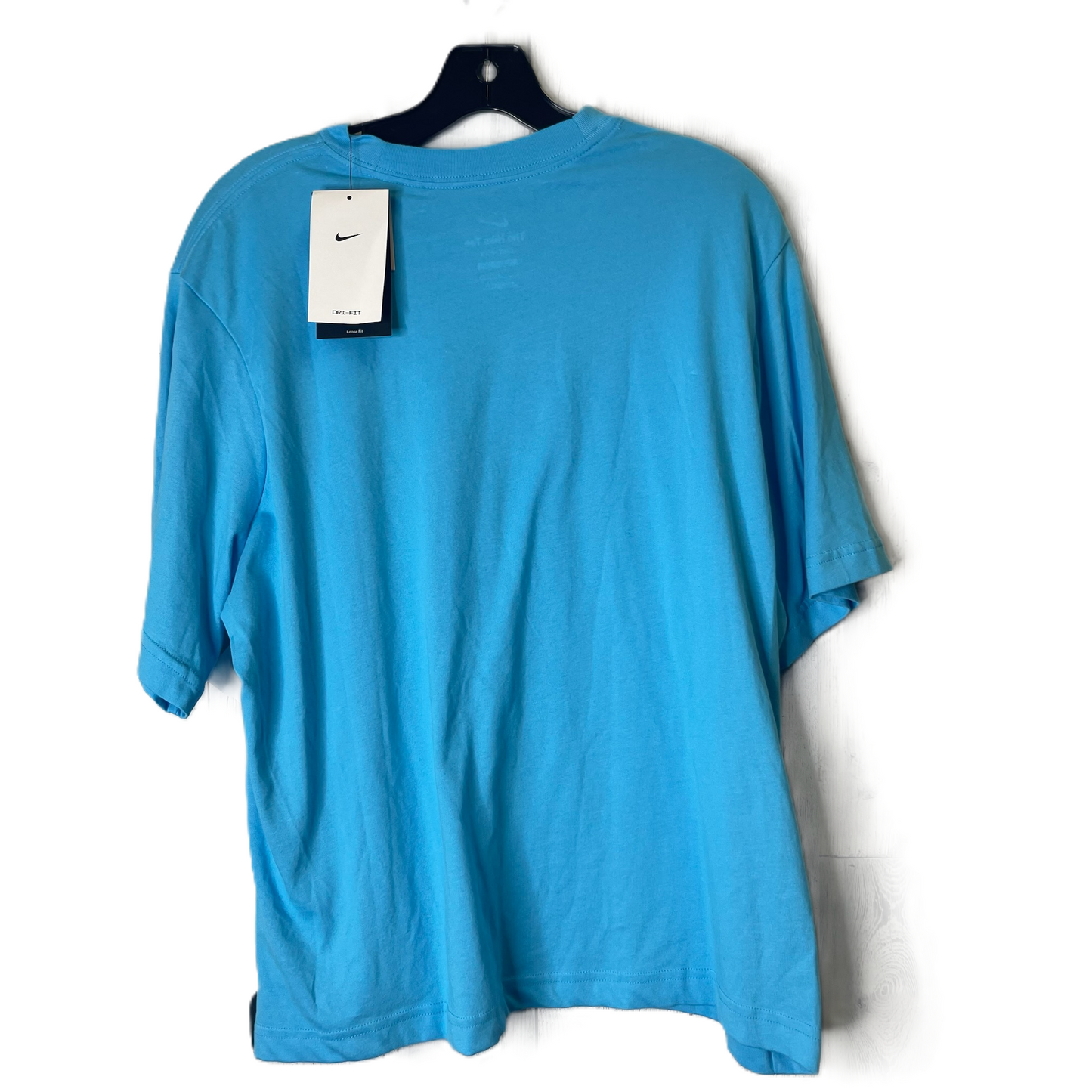 Teal Athletic Top Short Sleeve By Nike, Size: L