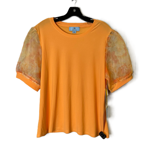 Orange Top Short Sleeve By Cece, Size: Xl