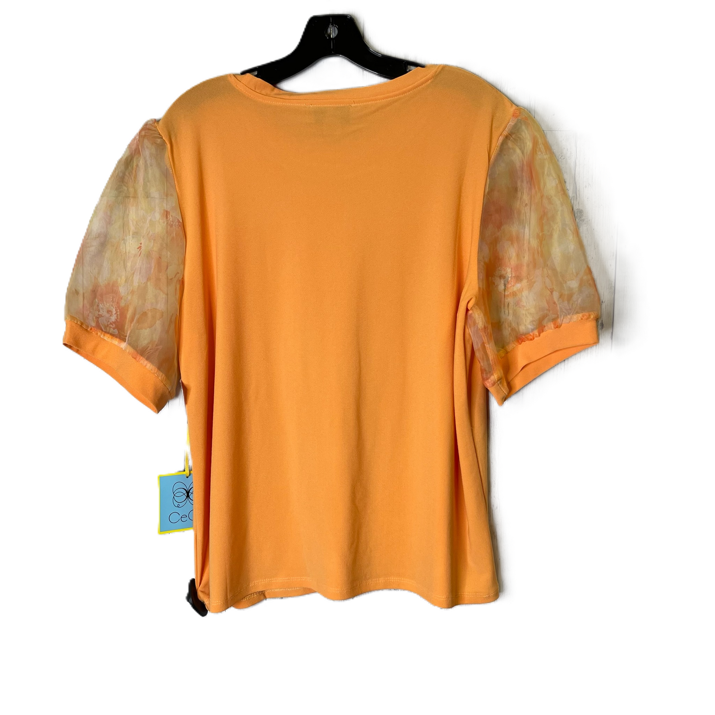 Orange Top Short Sleeve By Cece, Size: Xl