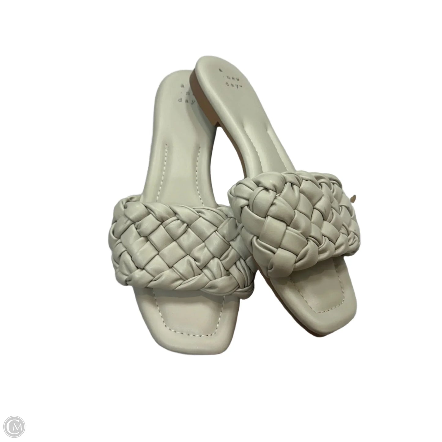 Sandals Flats By A New Day In Cream, Size: 8