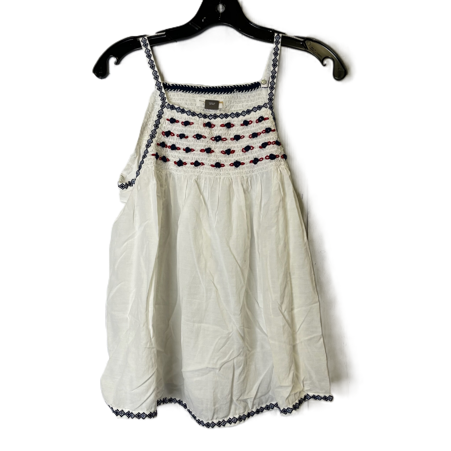 White Top Sleeveless By Pilcro, Size: M