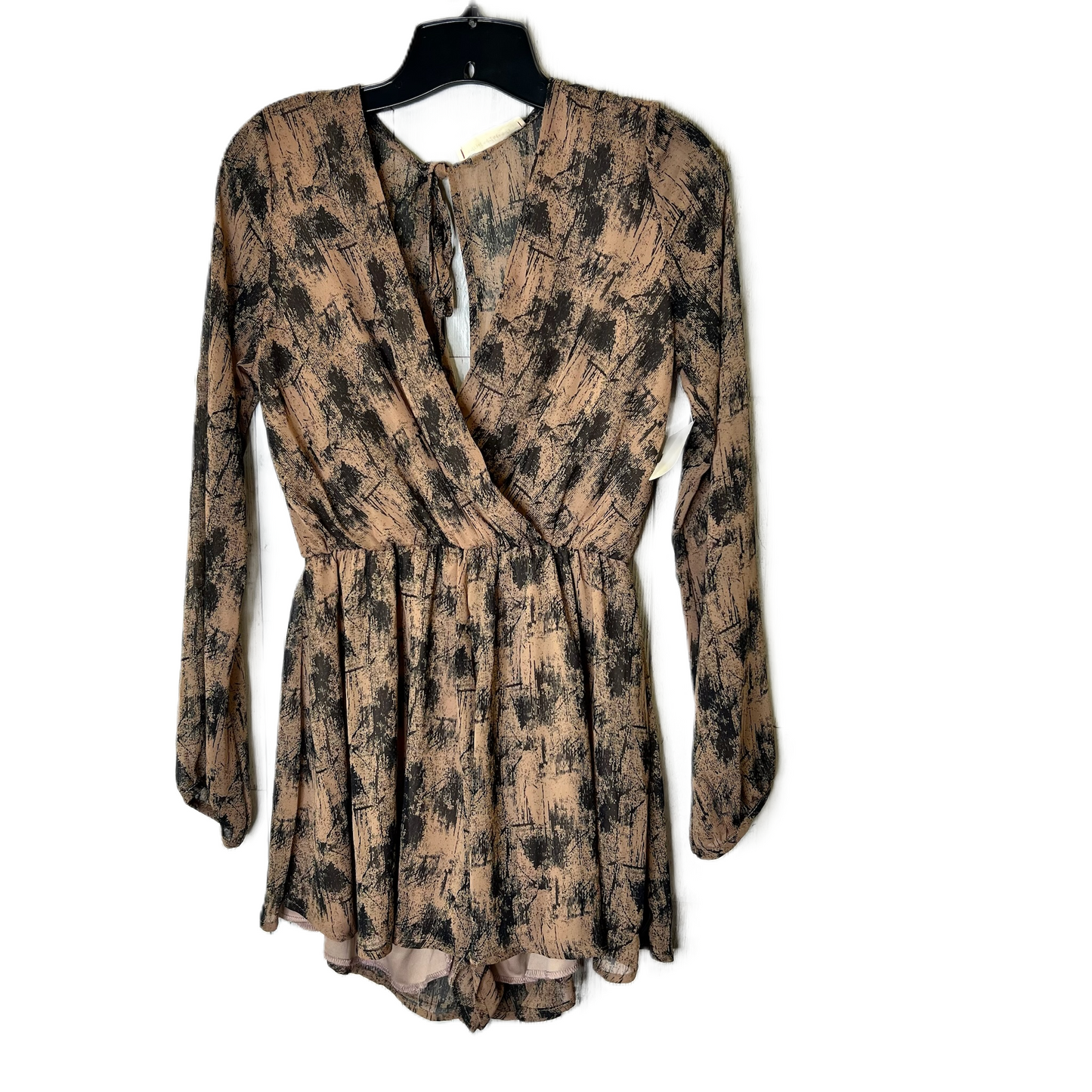 Romper By American Threads In Black & Brown, Size: S