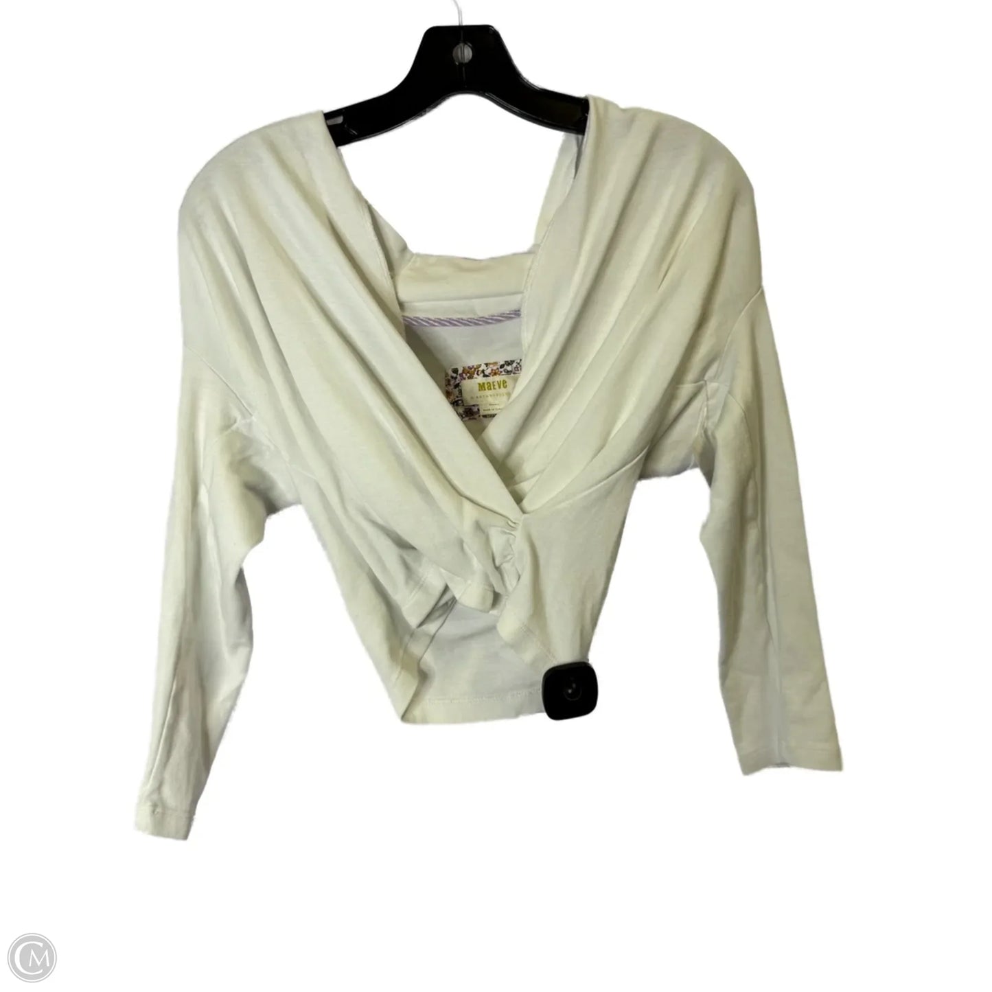 Top Long Sleeve By Maeve In White, Size: Xs