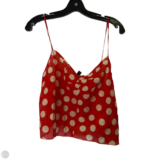 Top Sleeveless By J. Crew In Red, Size: S