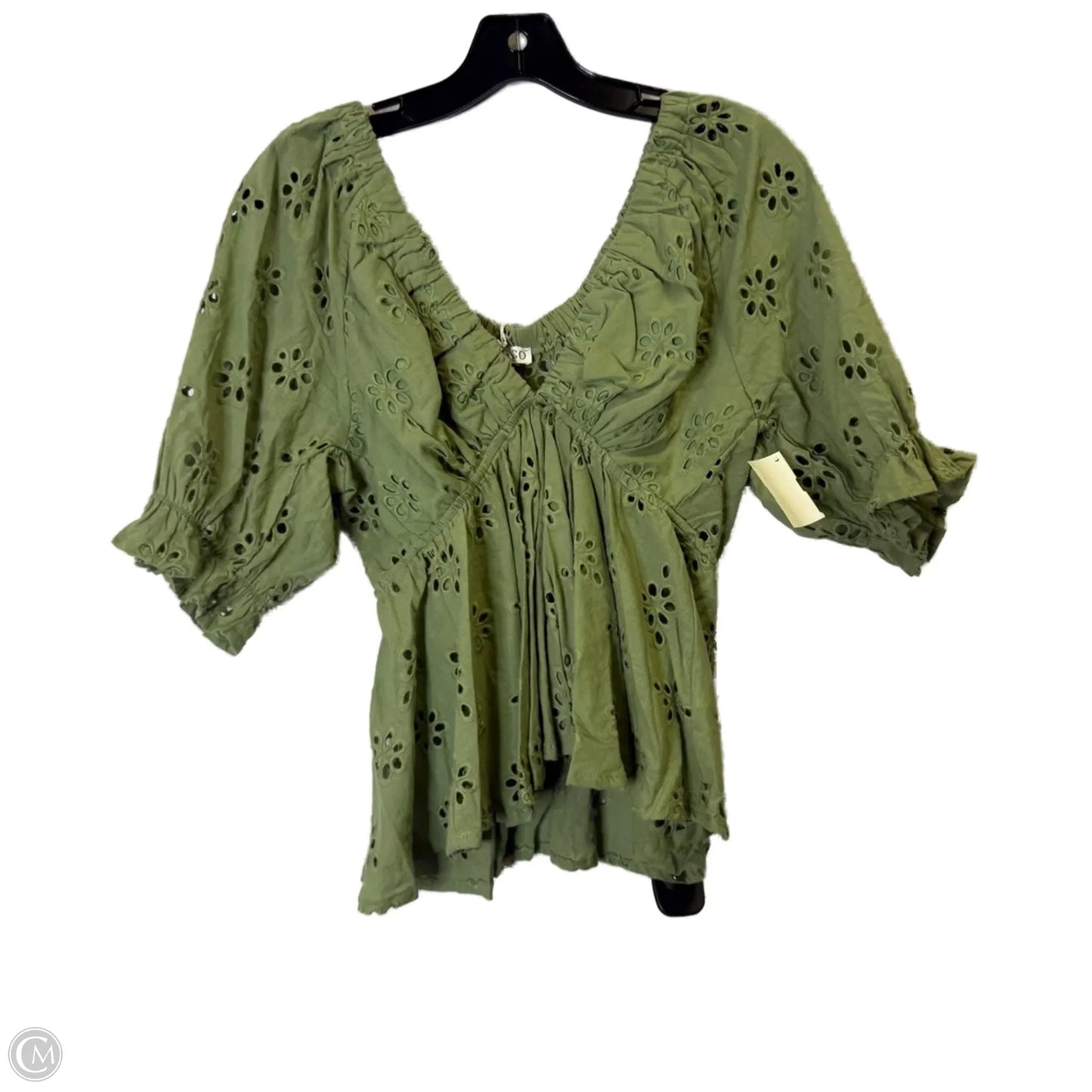 Top Short Sleeve By Clothes Mentor In Green, Size: S