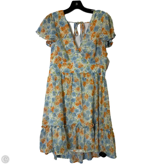 Dress Casual Short By Altard State In Blue & Orange, Size: Xl