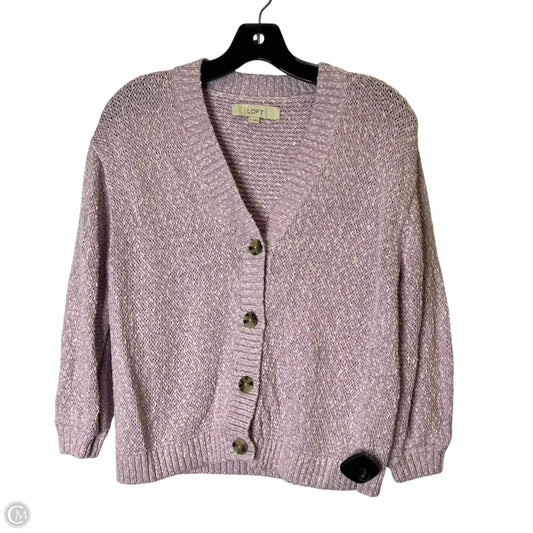 Cardigan By Loft In Purple, Size: S