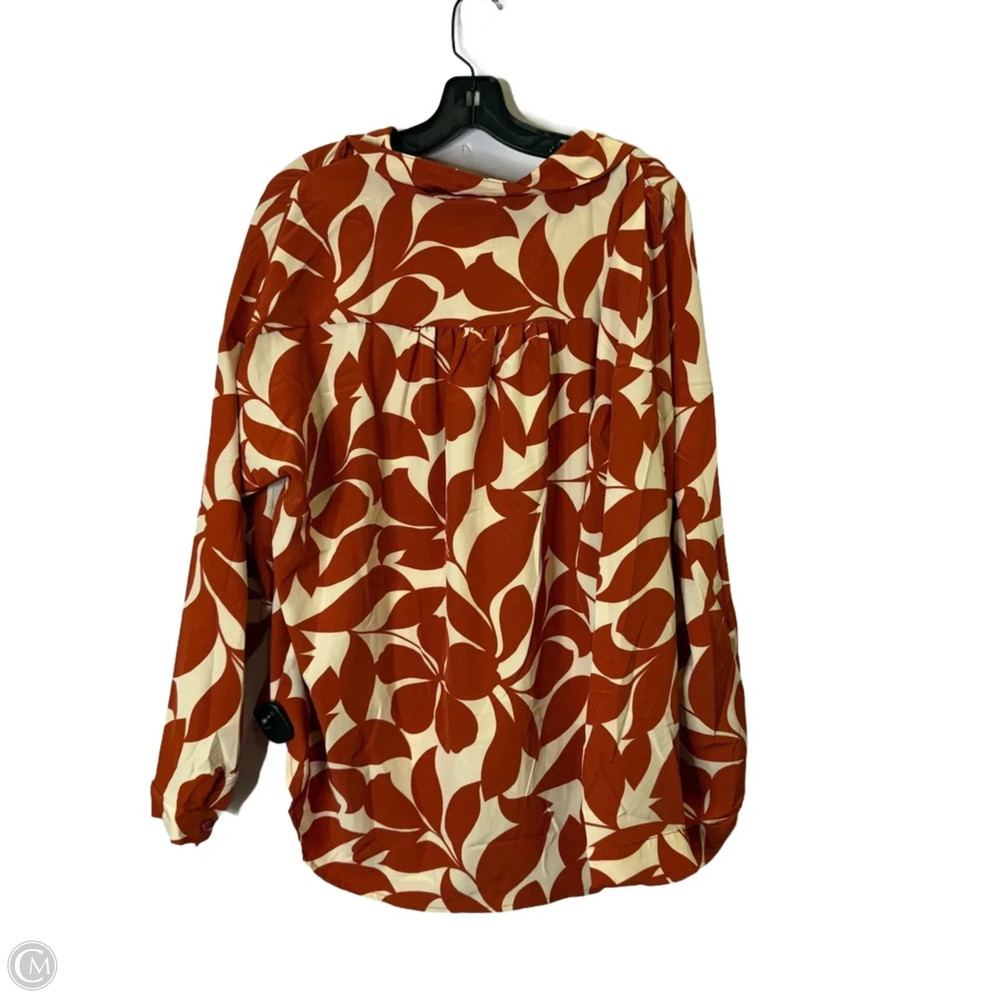 Blouse Long Sleeve By Jodifl In Orange, Size: L