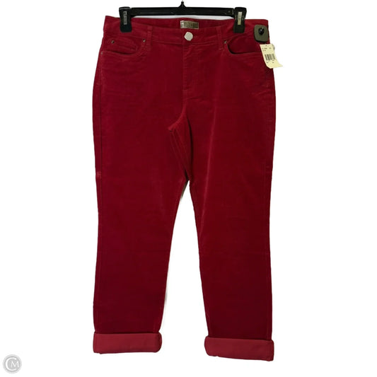 Pants Corduroy By Kut In Red, Size: 14