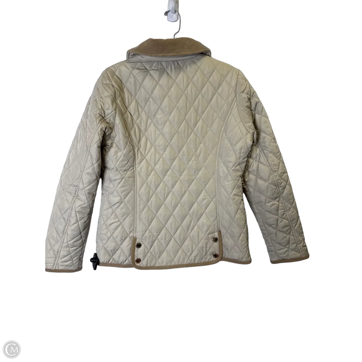 Jacket Puffer & Quilted By Cmb In Beige, Size: S