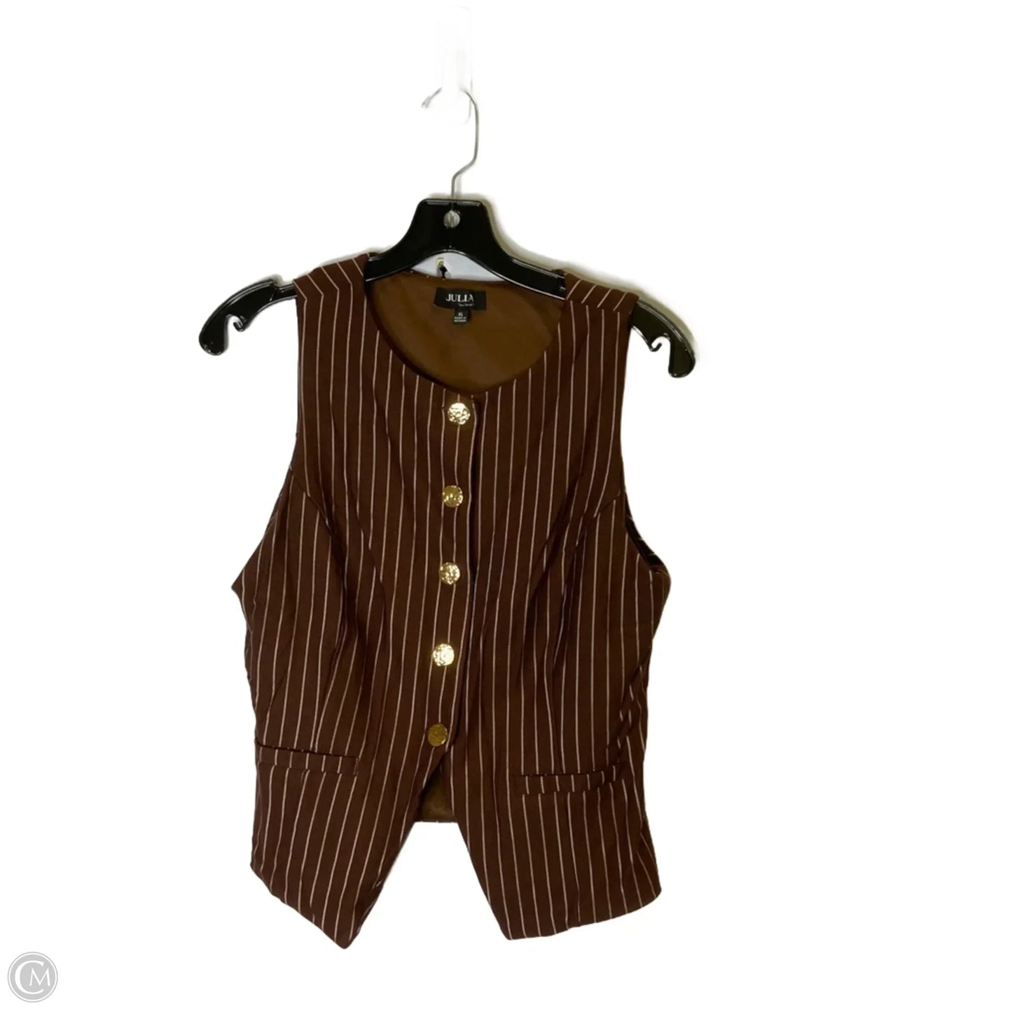 Vest Other By Clothes Mentor In Brown, Size: Xl