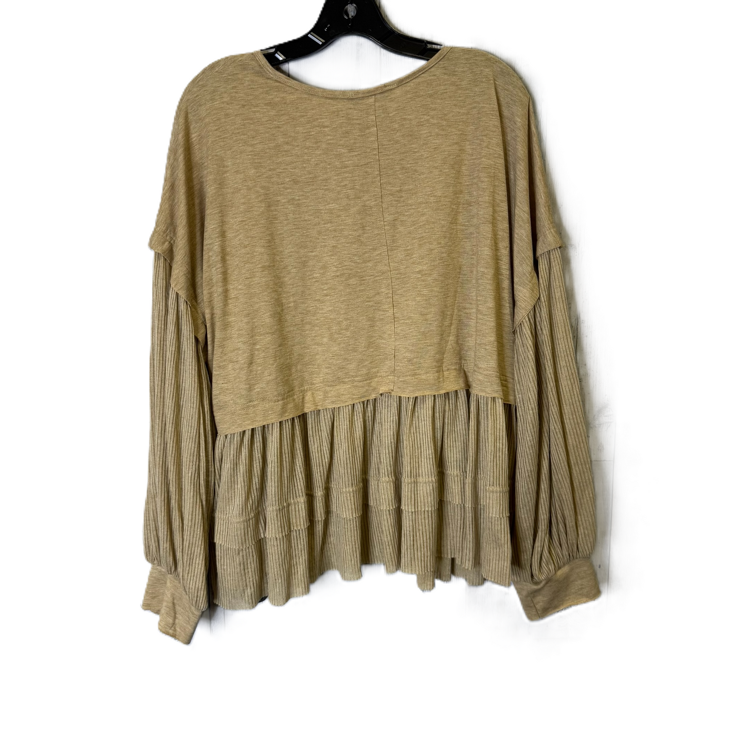 Top Long Sleeve By Davi & Dani In Cream, Size: S