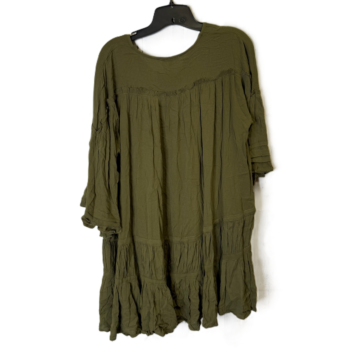 Top Long Sleeve By Easel In Green, Size: S