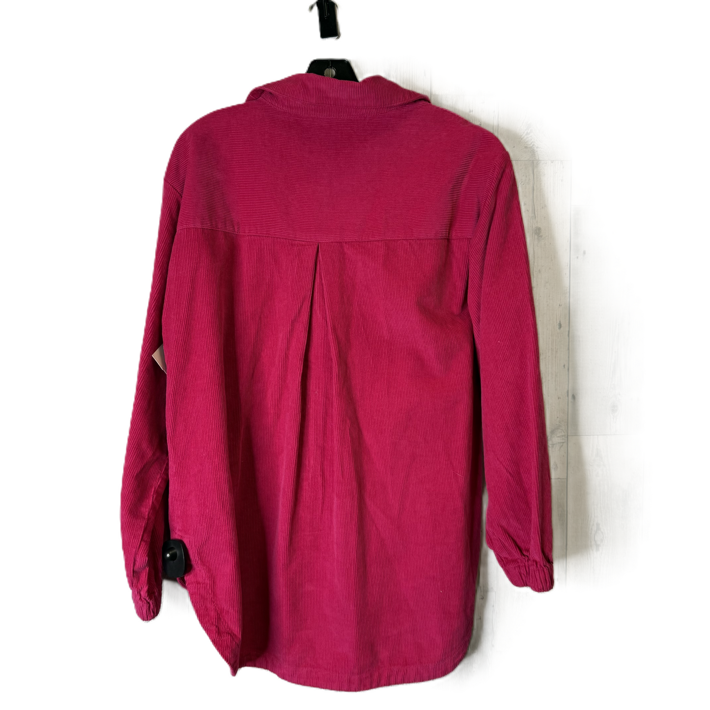 Jacket Shirt By Velvet Heart In Pink, Size: S