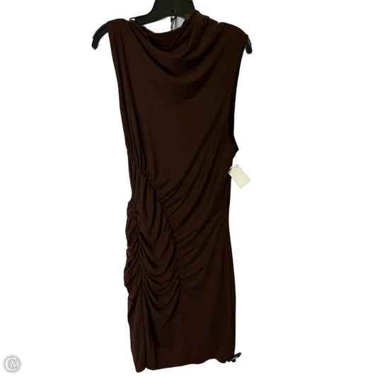 Dress Casual Midi By Anthropologie In Brown, Size: Xl