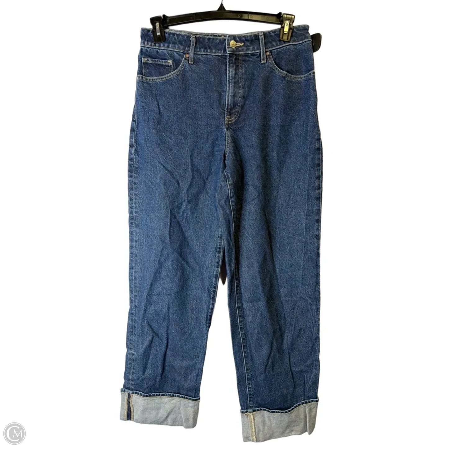 Jeans Straight By Express In Blue Denim, Size: 10