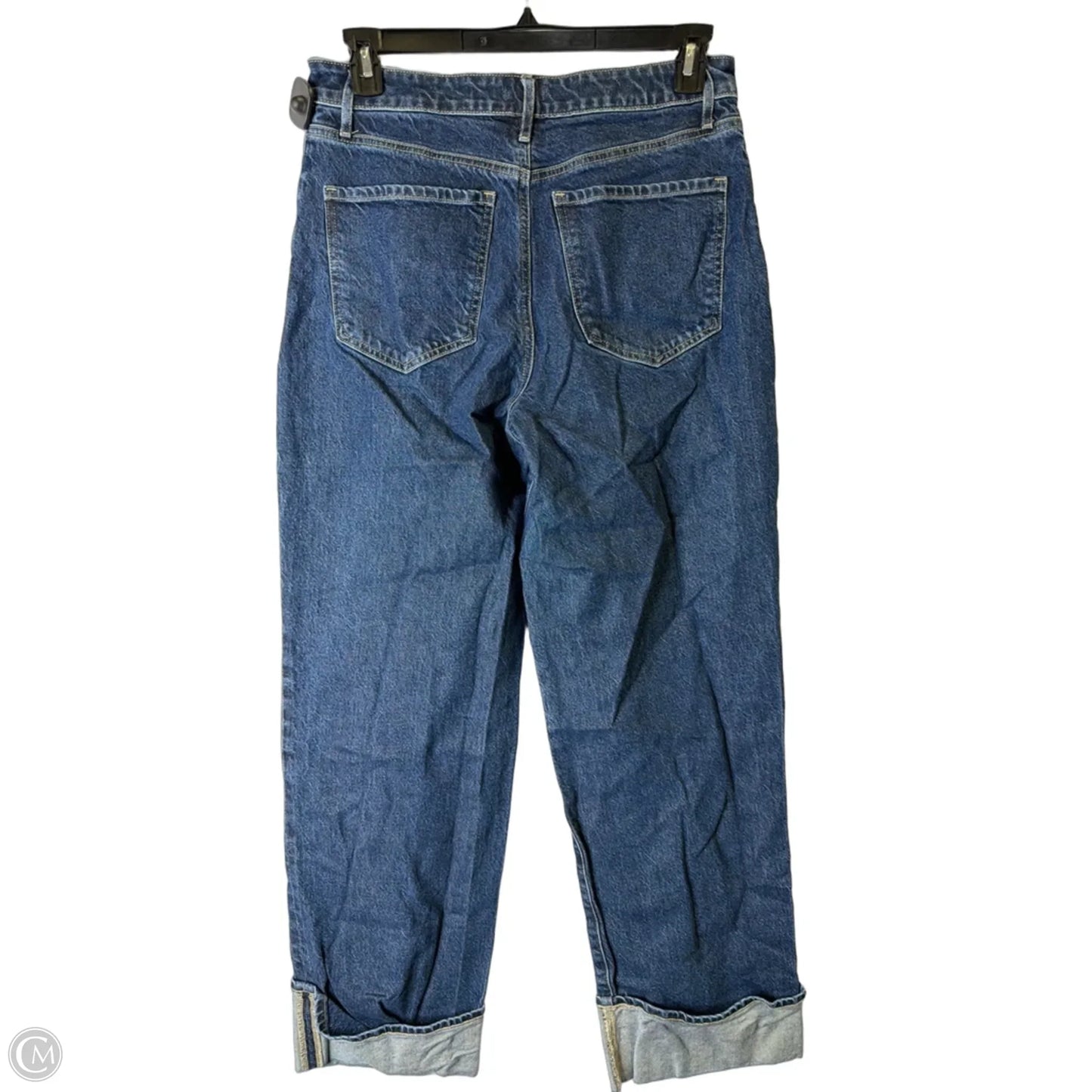 Jeans Straight By Express In Blue Denim, Size: 10