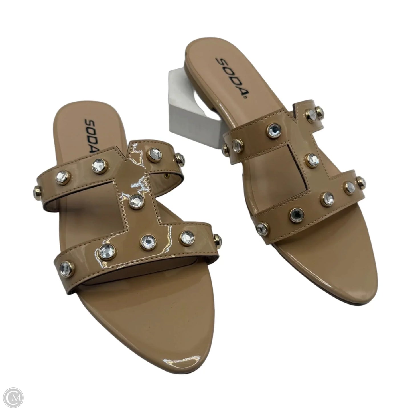 Sandals Flats By Soda In Cream, Size: 7