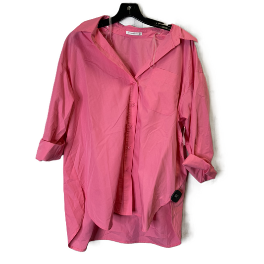 Top Long Sleeve Basic By Staccato In Pink, Size: L