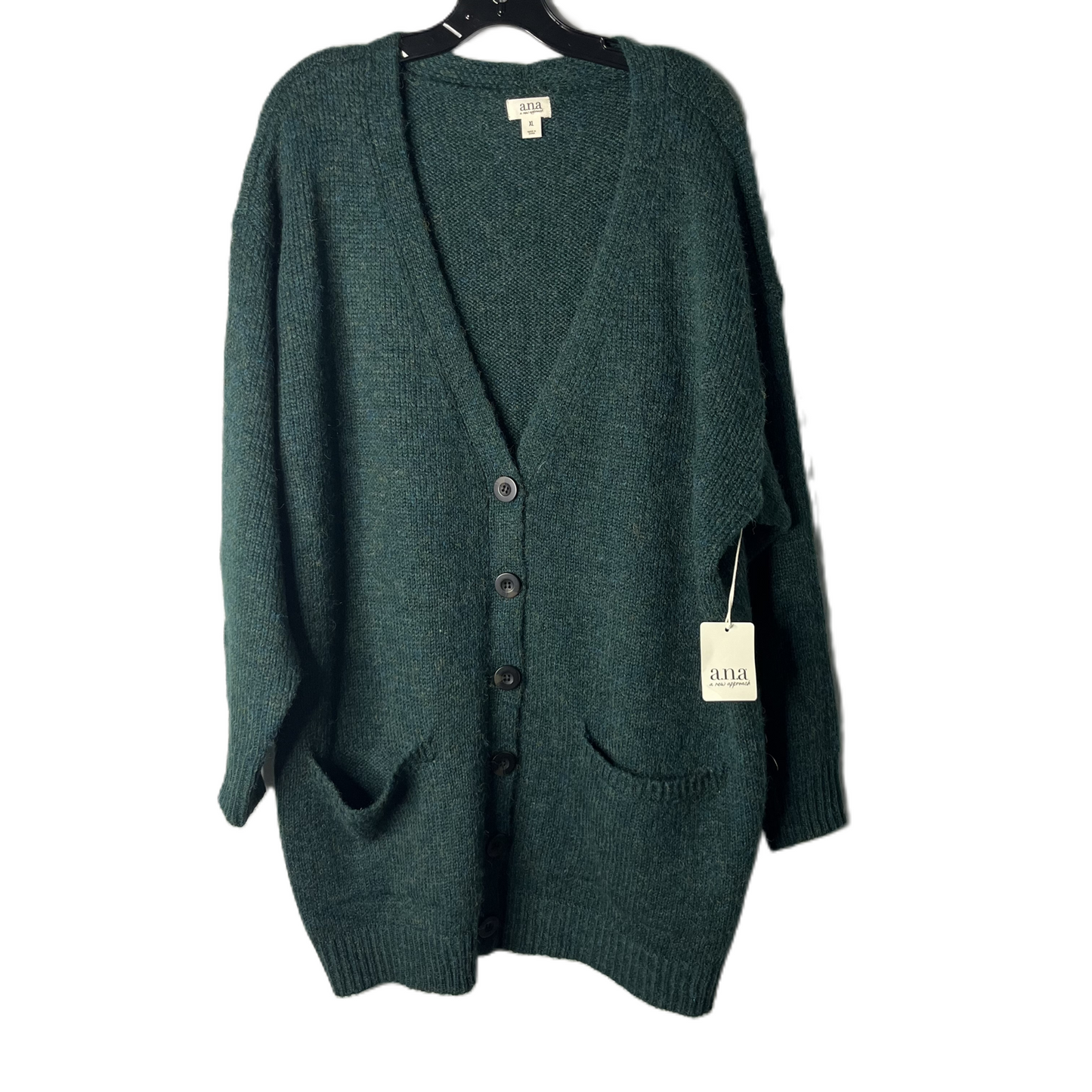 Cardigan By Ana In Green, Size: Xl