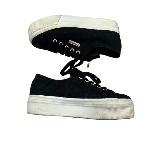 Shoes Sneakers Platform By Superga In Black, Size: 6