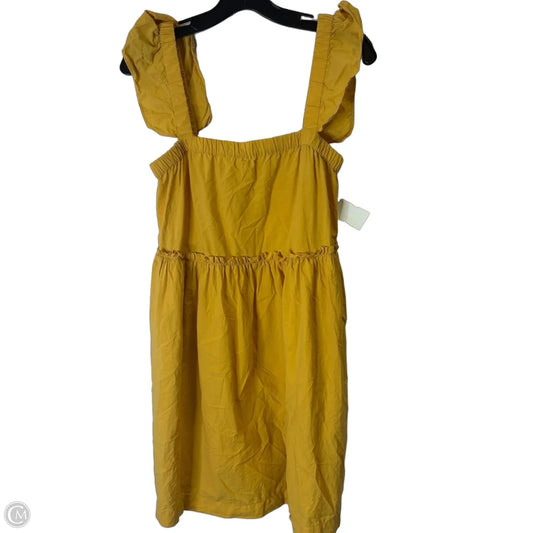 Dress Casual Short By Madewell In Yellow, Size: S
