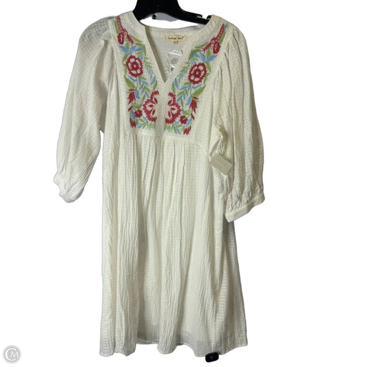 Dress Casual Short By Indigo Soul In White, Size: M