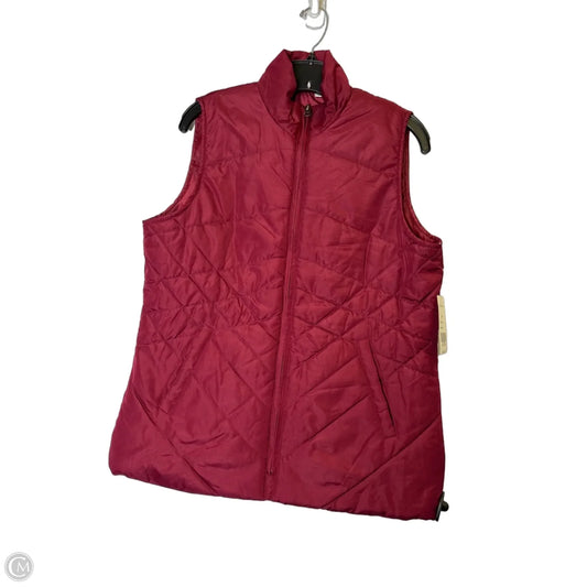 Vest Puffer & Quilted By Kim Rogers In Red, Size: M