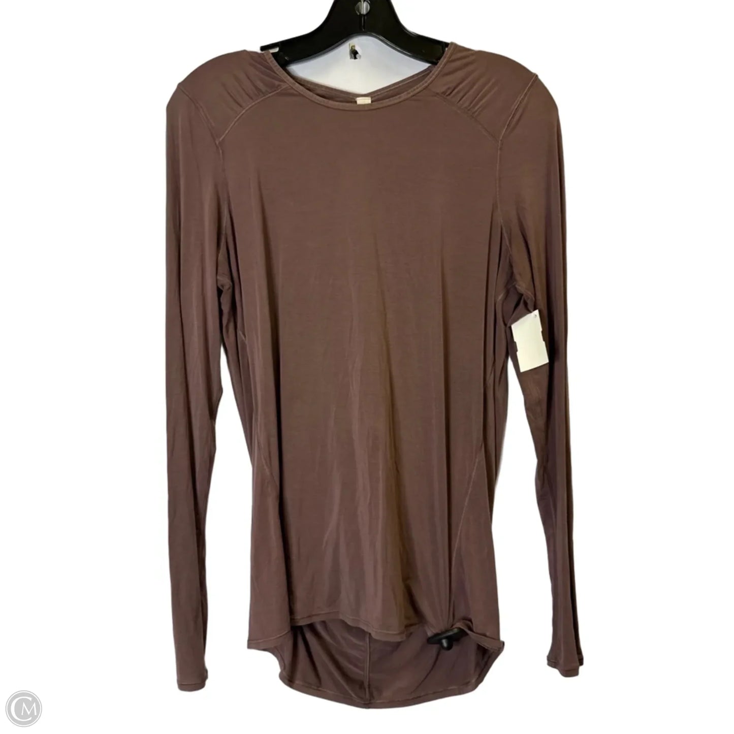 Athletic Top Long Sleeve Crewneck By Lululemon In Purple, Size: 6