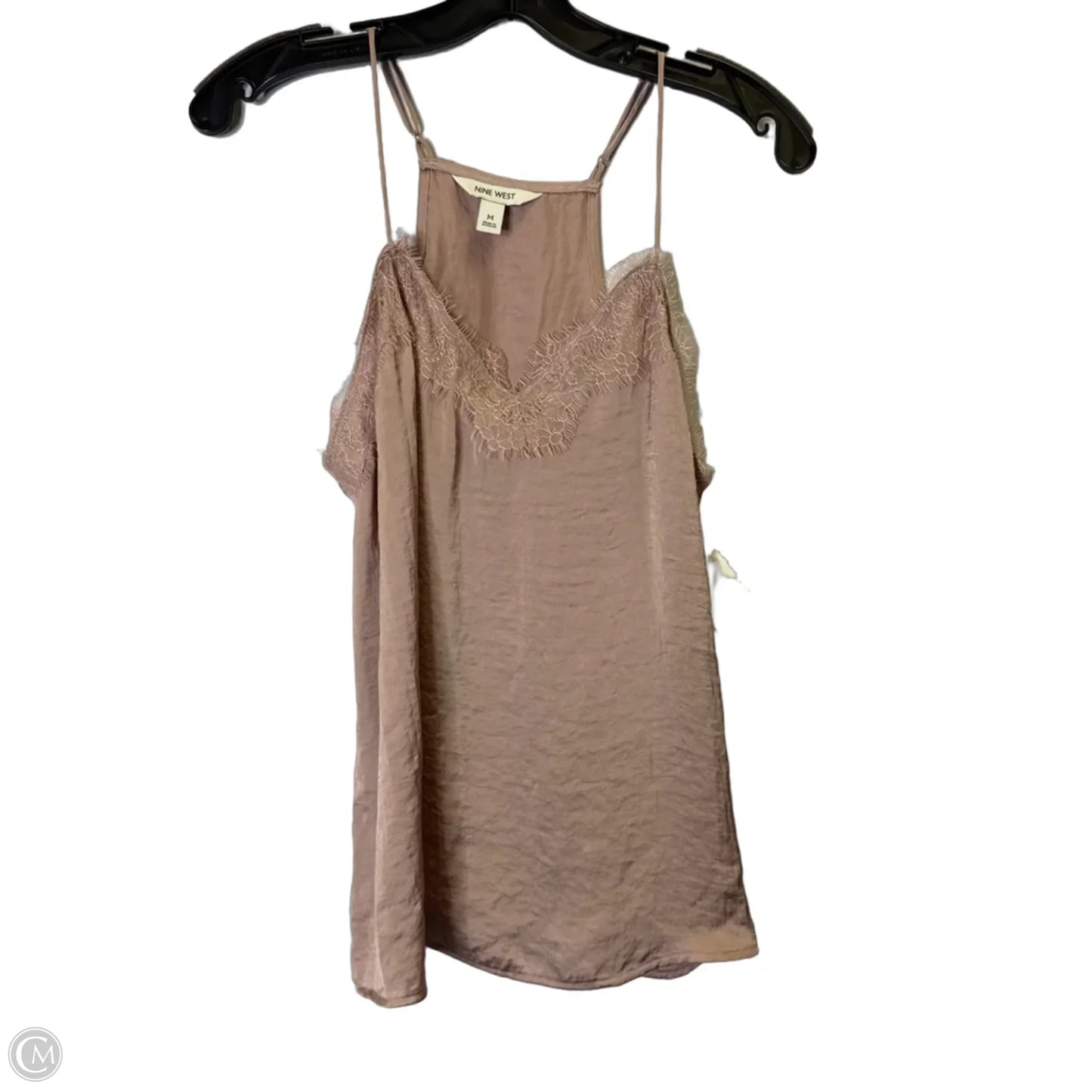Blouse Sleeveless By Nine West In Pink, Size: M