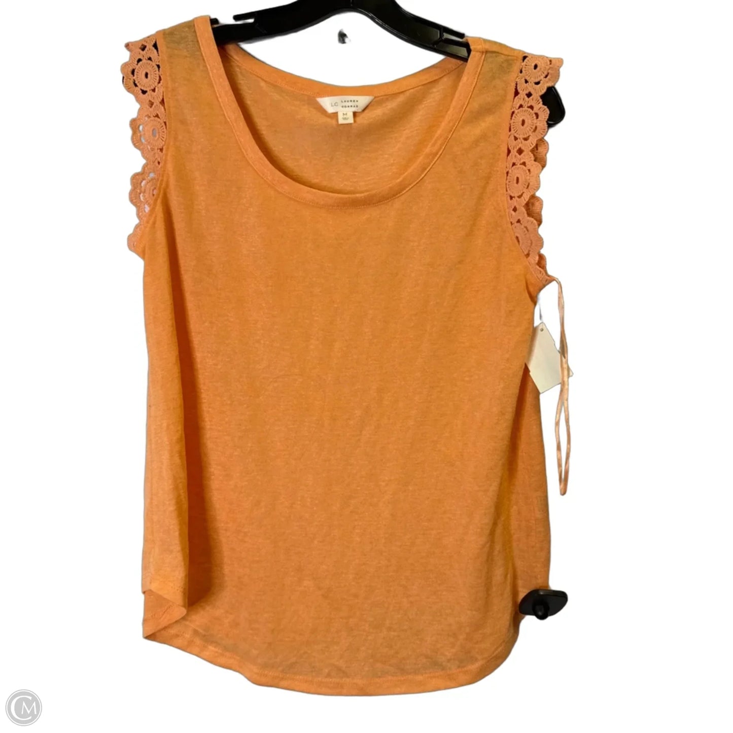 Top Sleeveless By Lc Lauren Conrad In Orange, Size: M