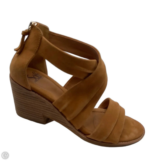 Shoes Heels Block By Sofft In Brown, Size: 8.5