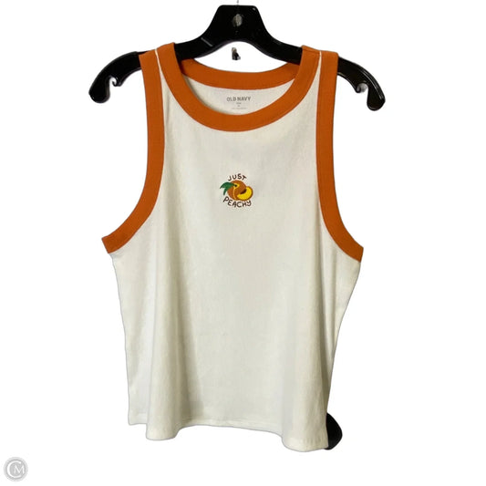 Top Sleeveless By Old Navy In White, Size: Xl