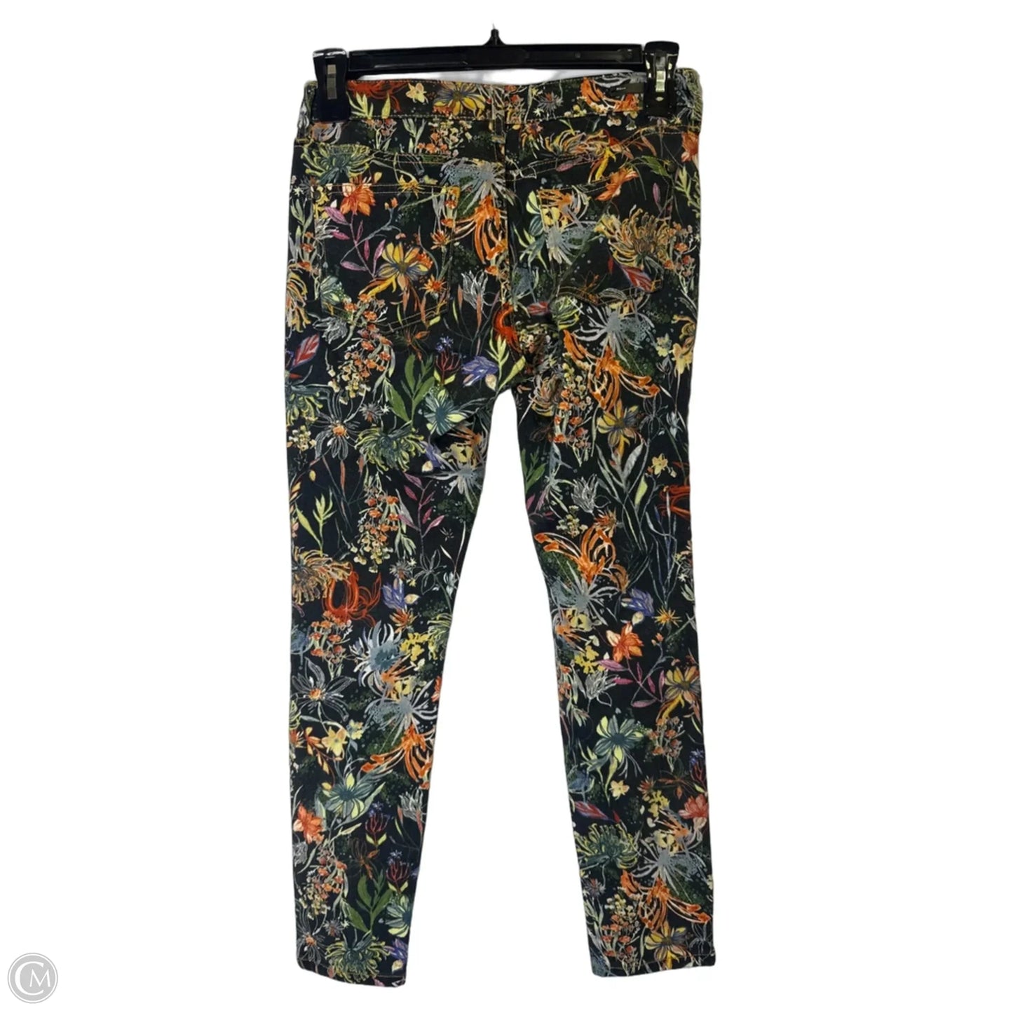 Jeans Skinny By Pilcro In Floral Print, Size: 4