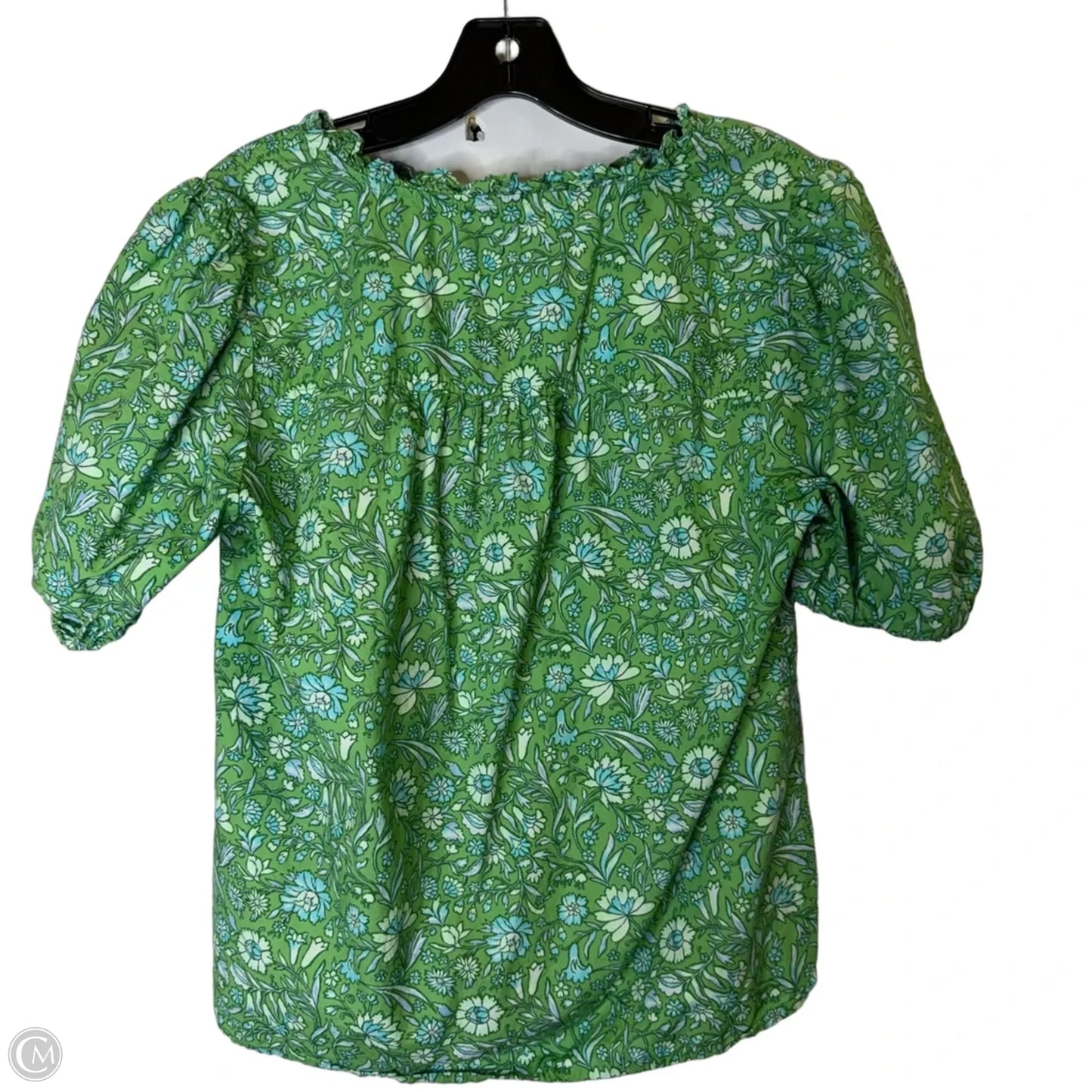 Top Short Sleeve By J. Crew In Green, Size: M