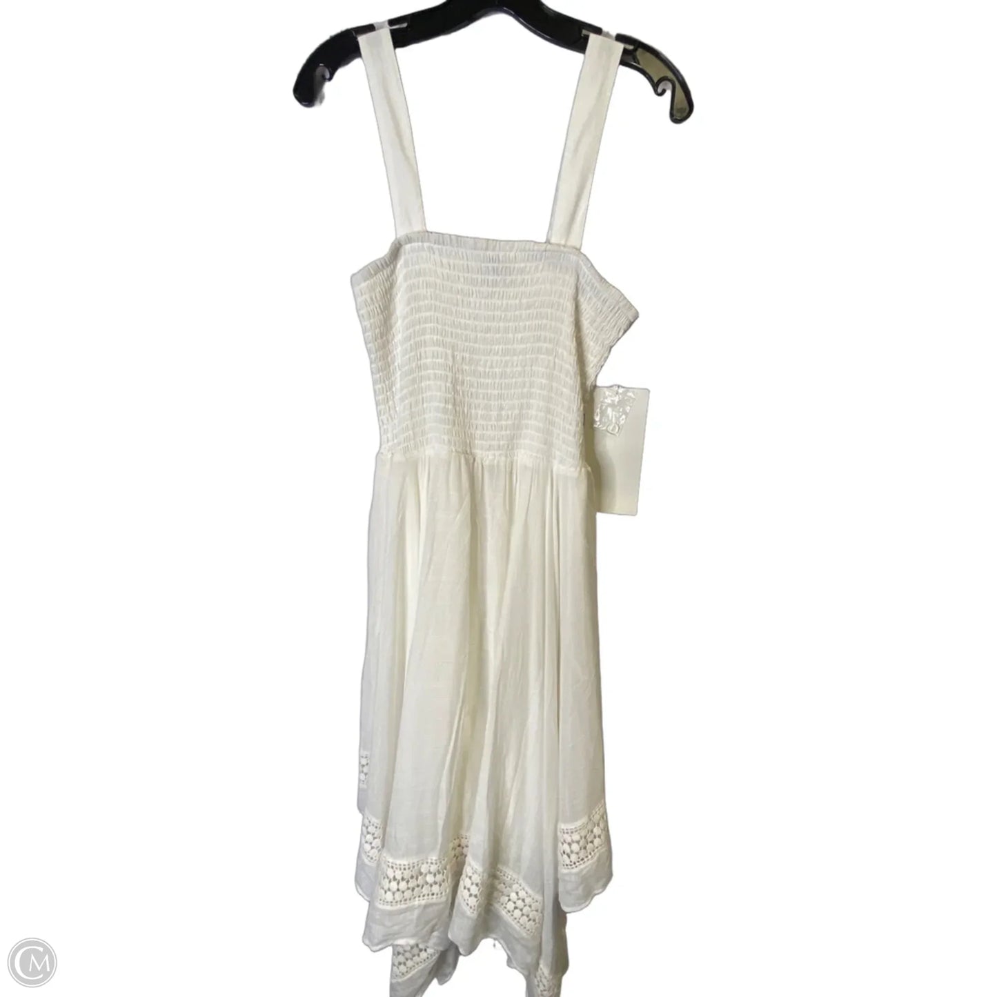 Dress Casual Midi By Clothes Mentor In White, Size: 12