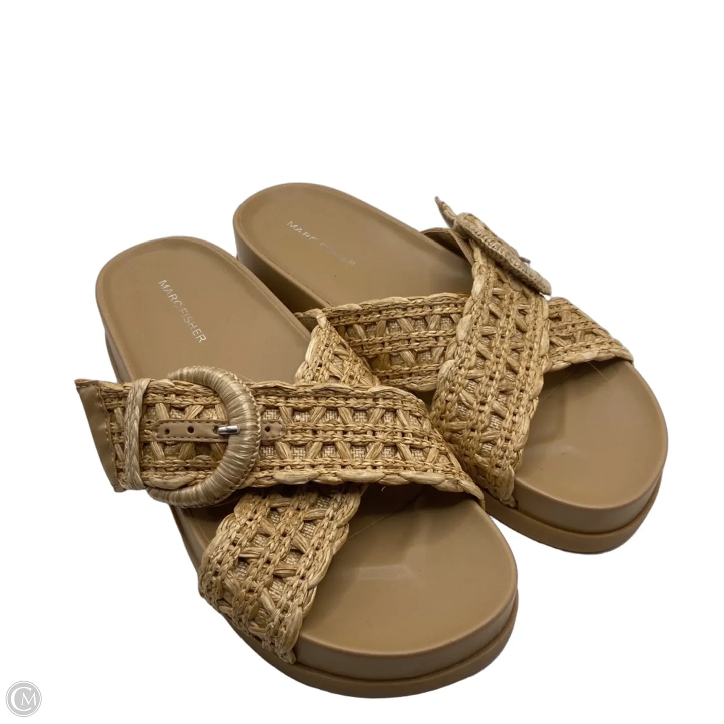 Sandals Flats By Marc Fisher In Cream, Size: 8.5