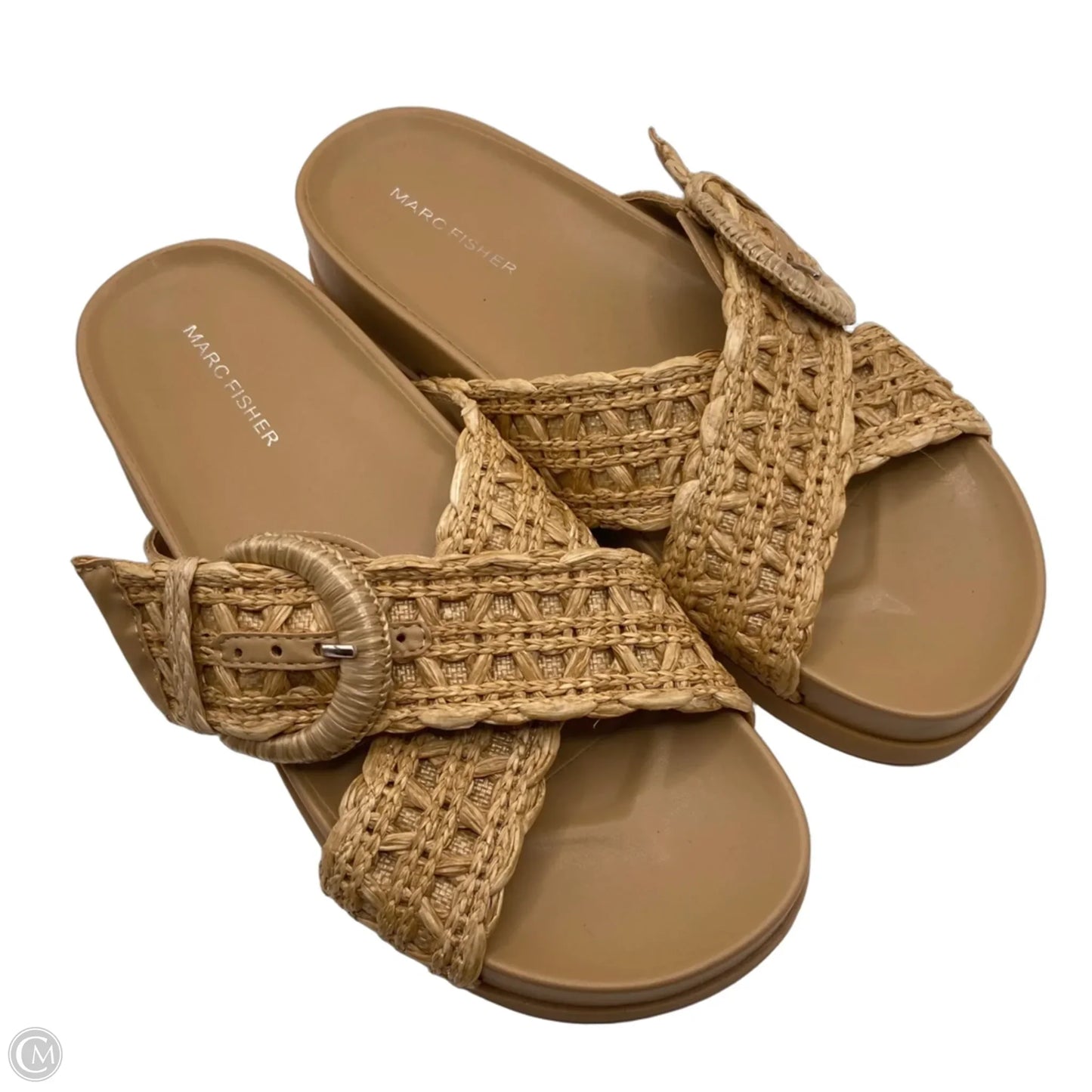 Sandals Flats By Marc Fisher In Cream, Size: 8.5