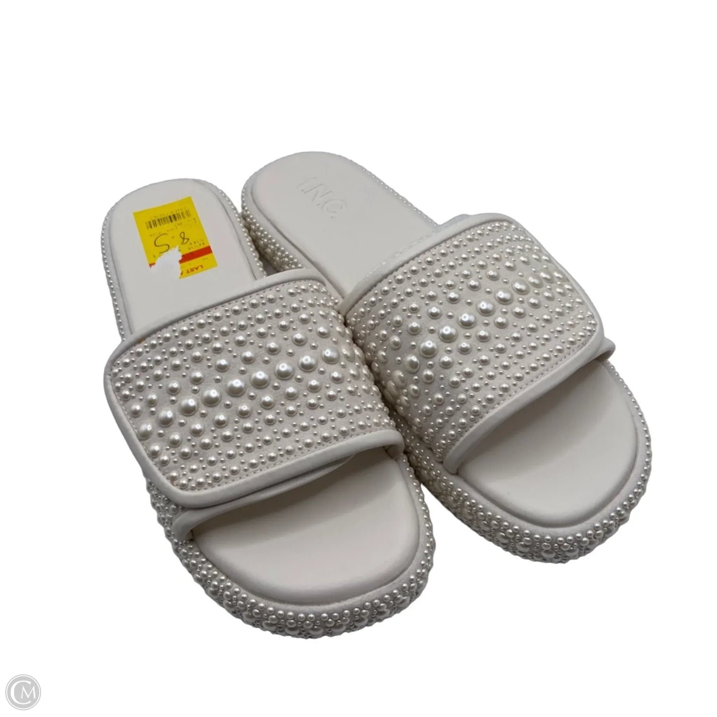 Sandals Flats By Inc In Cream, Size: 8.5