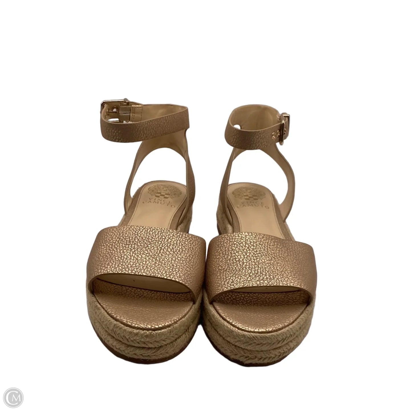 Sandals Heels Platform By Vince Camuto In Gold, Size: 7.5